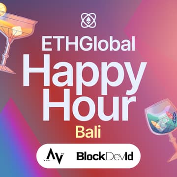 Cover Image for ETHGlobal Happy Hour Coinfest Bali with APAC DAO, Blockdev.id