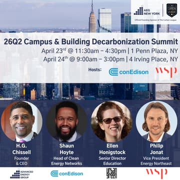 Cover Image for AEG New York 26Q2 Campus & Building Decarbonization Summit