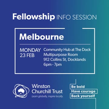 Cover Image for Churchill Fellowship information session: Melbourne