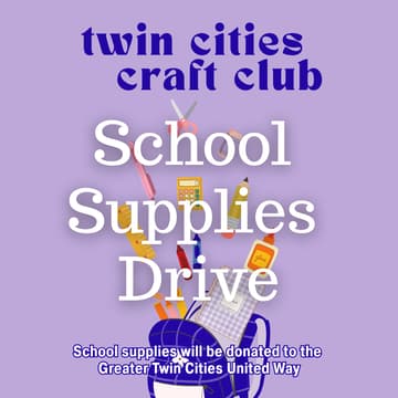 Cover Image for Craft Club School Supplies Drive