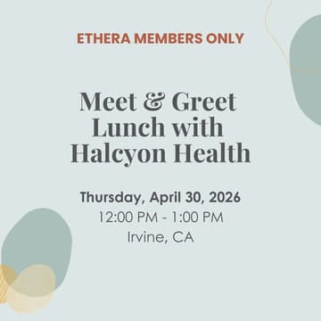 Cover Image for Meet & Greet Lunch w/ Halcyon Health