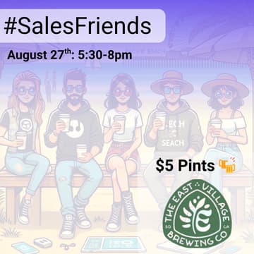 Cover Image for San Diego Sales Meetup | #SalesFriends 🤝 East Village Brewing