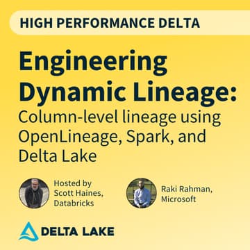 Cover Image for Engineering Dynamic Lineage: Column-level lineage using Open Lineage, Spark, and Delta Lake