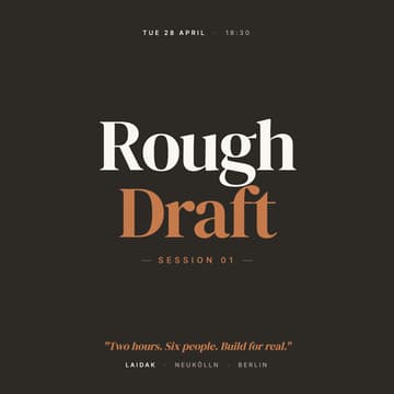 Cover Image for Rough Draft: Session 01