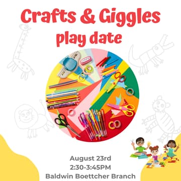 Cover Image for Crafts & Giggles play date