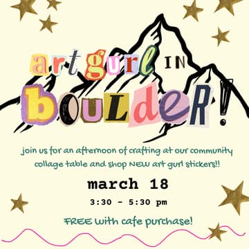 Cover Image for BOULDER: community crafting & sticker store pop up!
