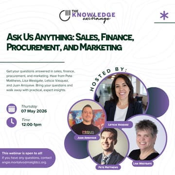 Cover Image for Ask Us Anything: Sales, Finance, Procurement, and Marketing