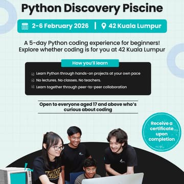 Cover Image for Python Discovery Piscine (42 Kuala Lumpur)