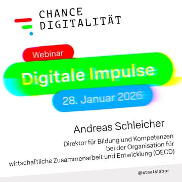 Cover Image for Digitaler Impuls mit Andreas Schleicher: Was die Schweiz von anderen Bildungssystemen lernen kann