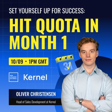 Cover Image for Set yourself up for success: hit quota in month 1