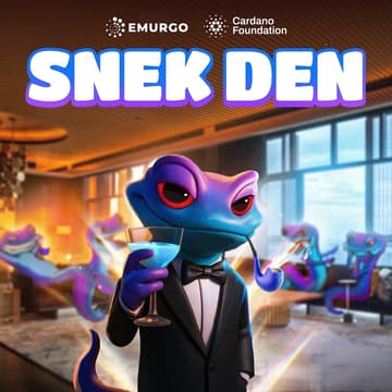 Cover Image for The Snek Den powered by the Cardano Foundation and EMURGO