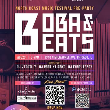 Cover Image for Boba & Beats: North Coast Music Fest Pre-Party