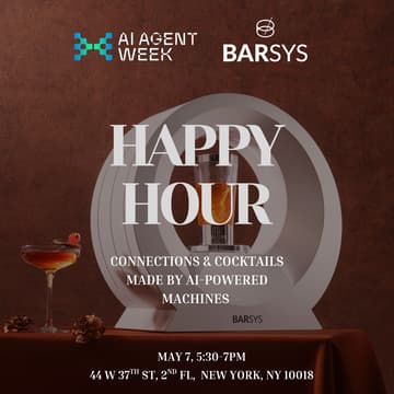 Cover Image for Barsys AI-made Drinks Happy Hour #AIAgentWeek2026