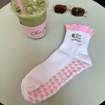 Cover Image for gym class: pilates + diy grippy socks