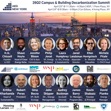 Cover Image for AEG New York 26Q2 Campus & Building Decarbonization Summit