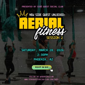 Cover Image for Aerial Fitness @ AIR Aerial Phoenix☁️🤸🏾‍♂️ SESSION 2