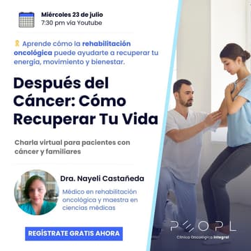 Cover Image for [Evento] Después del Cáncer: Cómo Recuperar Tu Vida con Rehabilitación Oncológica