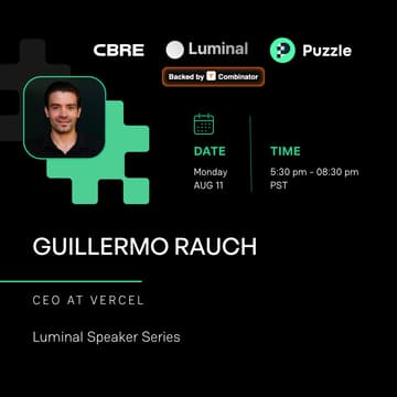 Cover Image for Luminal Speaker Series: Guillermo Rauch (CEO @ Vercel) -- “Do Things That Don’t Scale” to Systems That Do