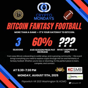 Cover Image for CryptoMondays Kansas City: Bitcoin Fantasy Football