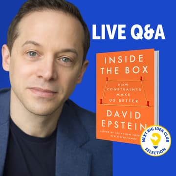 Cover Image for David Epstein, Season 30, Live Author Q&A
