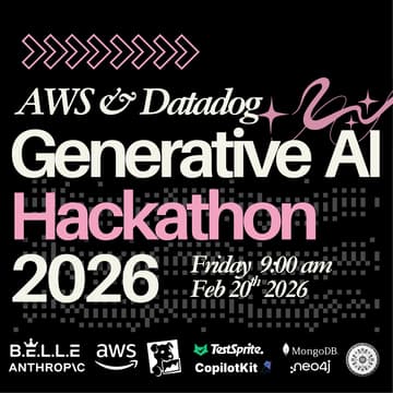 Cover Image for 🔥 AWS x Datadog SF GenAI Hackathon — $30K+ in Prizes