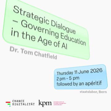 Cover Image for Strategic Dialogue – Governing Education in the Age of AI