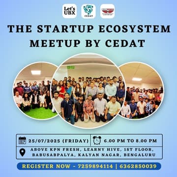 Cover Image for The Startup Ecosystem Meetup by CEDAT