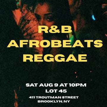 Cover Image for R&B, Afrobeats, and Reggae Night