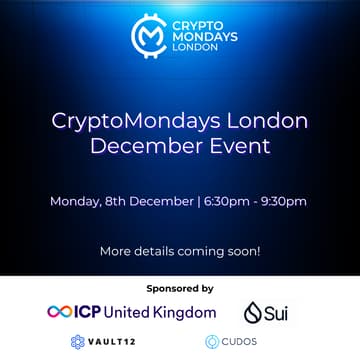 Cover Image for CryptoMondays London December Event