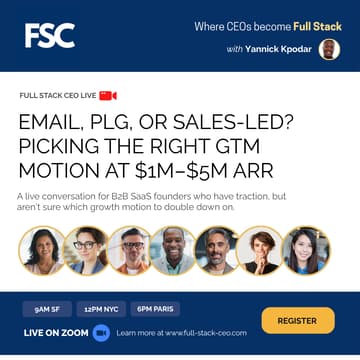 Cover Image for Email, PLG, or Sales‑Led? Picking the Right GTM Motion at $1–$5M ARR