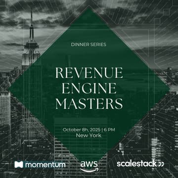 Cover Image for Revenue Engine Masters Dinner Series with AWS, Scalestack and Momentum - New York Edition