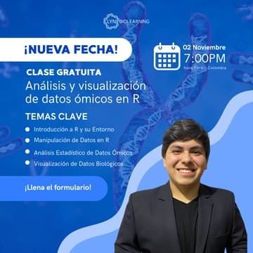 Cover Image for Clase gratuita: Análisis y visualización de datos ómicos en R