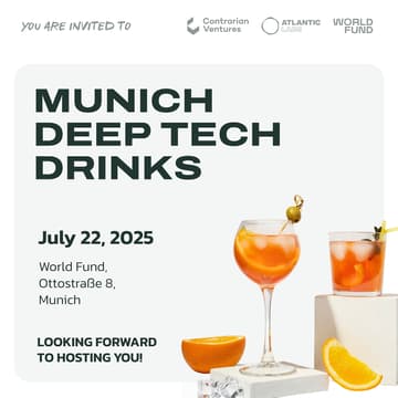 Cover Image for Aperitivo & Breakthroughs: Munich Deep Tech Drinks