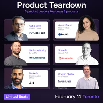 Cover Image for Product Teardown Huddle: GC Toronto Edition