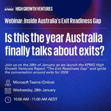 Cover Image for 'The Exit Readiness Report Gap' Webinar - why doesn't Australia talk about exits?