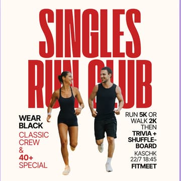 Cover Image for Singles' Run/Walk + Trivia + Shuffleboard — Classic & 40+ Crew