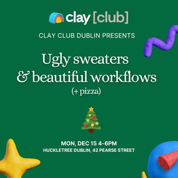 Cover Image for Clay in Dublin: Ugly sweaters & beautiful Clay workflows