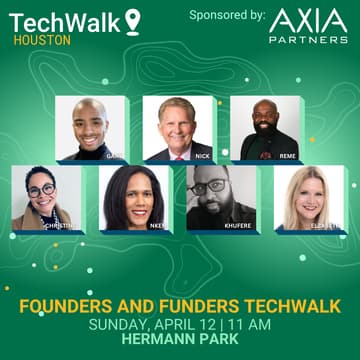 Cover Image for Founders and Funders TechWalk | Houston, 4/12