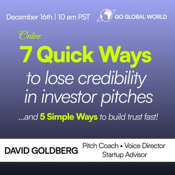 Cover Image for 7 Quick Ways to lose credibility in investor pitches ...and 5 Simple Ways to build trust fast!