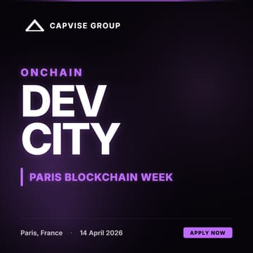 Cover Image for Onchain Dev City @Paris Blockchain Week 2026🇫🇷