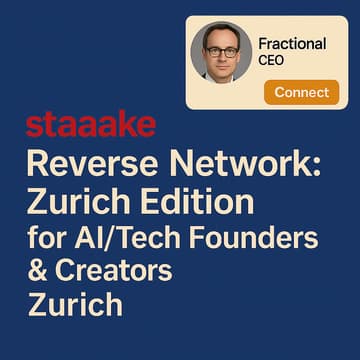 Cover Image for Reverse Network: Zurich Edition for AI/Tech Founders & Creators