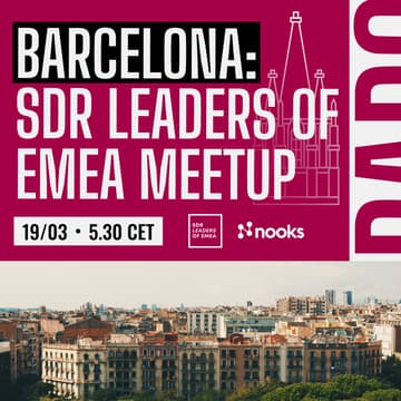 Cover Image for Barcelona: SDR Leaders of EMEA Meetup