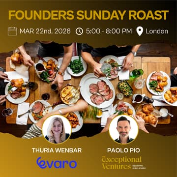 Cover Image for EV Founders Sunday Roast at Thuria’s