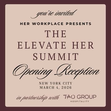 Cover Image for Opening Reception of the Elevate Her Summit Presented by Her Workplace in New York City