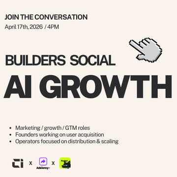 Foto de portada de AI Builders Social: What’s Working in AI Growth - Open Registration