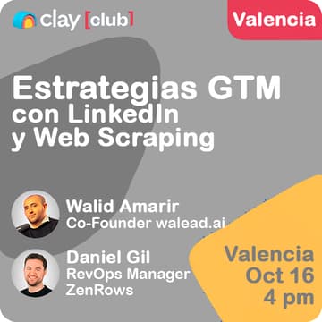 Cover Image for Clay Club Valencia: Estrategias GTM con LinkedIn y Web Scraping