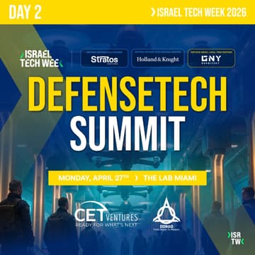 Cover Image for DefenseTech & Resilience at Israel Tech Week Miami 2026