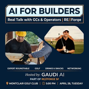 Cover Image for AI for Builders — Real Talk and Golf with GCs & Operators | RE//Forge