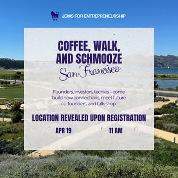Cover Image for JFE SF Tech Walk: Coffee, Walk, and Schmooze
