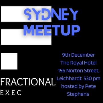 Cover Image for Fractional Exec Community Sydney Meetup